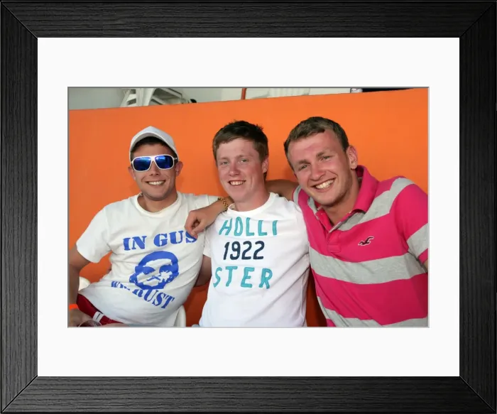 Framed Print : Brighton and Hove Albion FC: Electric Atmosphere in the Stands - Portugal Pre-season 2011-12