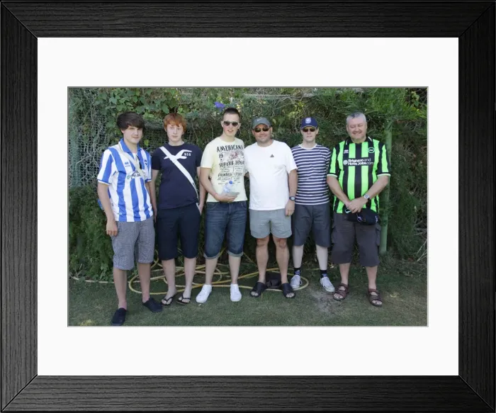 Framed Print : Brighton and Hove Albion FC: Electric Atmosphere of Away Days Crowds - Portugal Pre-season 2011-12