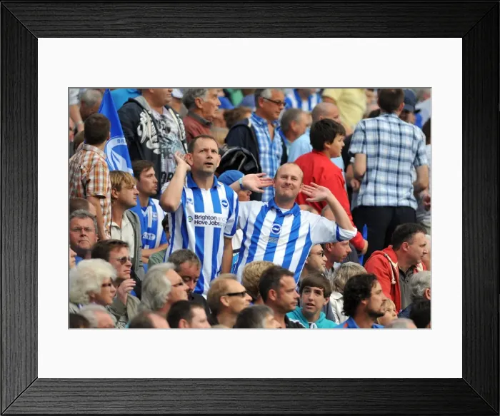 Framed Print : Brighton & Hove Albion 2011-12 Home Matches: Spurs and Doncaster Framed Print : Brighton & Hove Albion 2011-12 Home Matches: Spurs and Doncaster