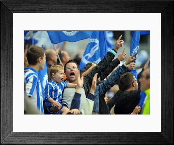 Framed Print : Brighton & Hove Albion 2011-12 Home Matches: Spurs and Doncaster Framed Print : Brighton & Hove Albion 2011-12 Home Matches: Spurs and Doncaster