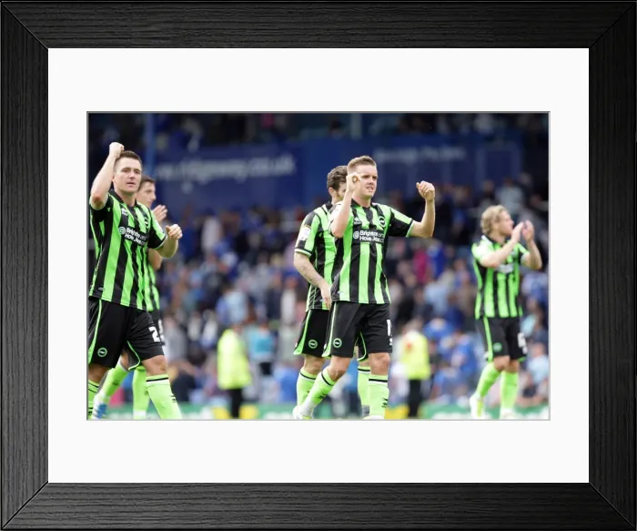 Framed Print : Brighton & Hove Albion 2011-12 Away Game: Portsmouth