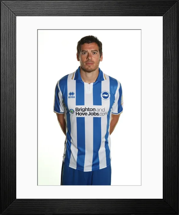 Framed Print : Gordon Greer: The Unyielding Icon of Brighton and Hove Albion FC Framed Print : Gordon Greer: The Unyielding Icon of Brighton and Hove Albion FC