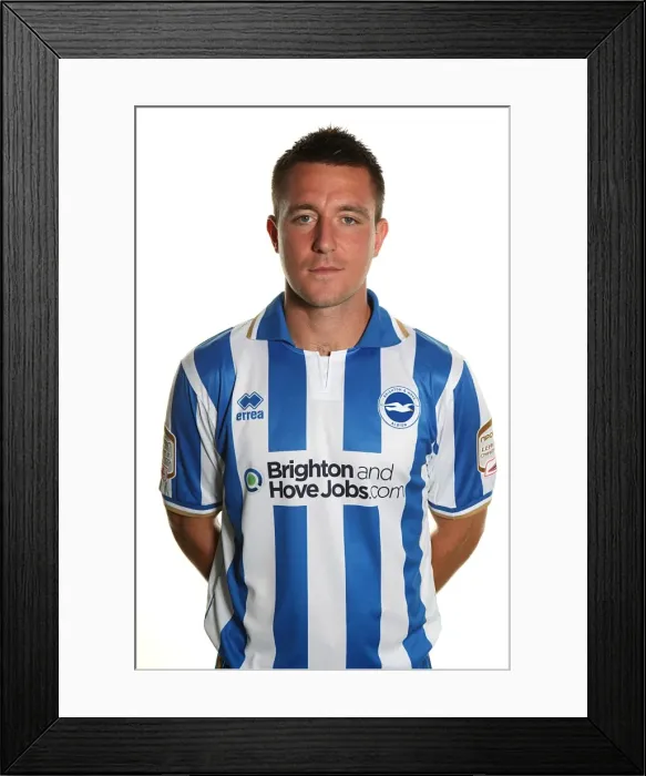 Framed Print : Marcos Painter: Brighton and Hove Albion FC Star Framed Print : Marcos Painter: Brighton and Hove Albion FC Star