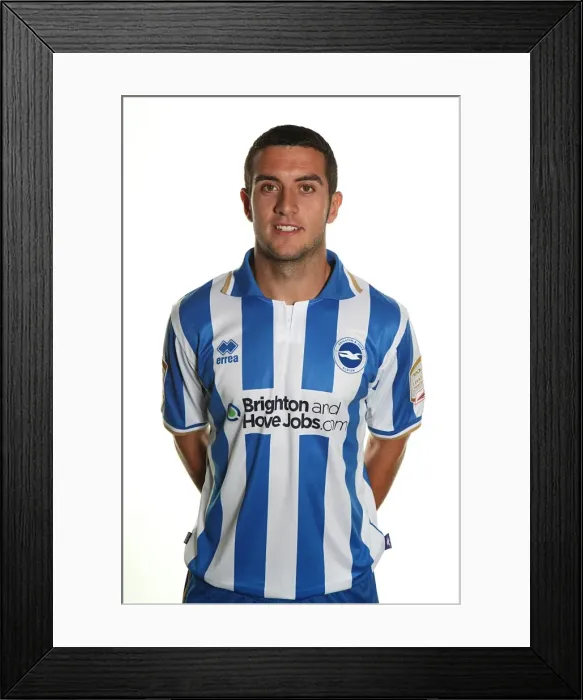 Framed Print : Gary Dicker: Midfielder for Brighton & Hove Albion FC