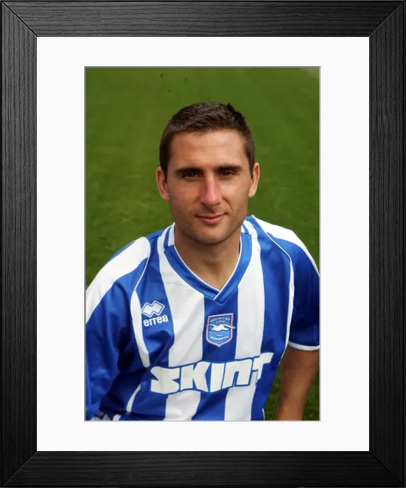Framed Print : Nicky Forster: Star Striker of Brighton & Hove Albion FC Framed Print : Nicky Forster: Star Striker of Brighton & Hove Albion FC