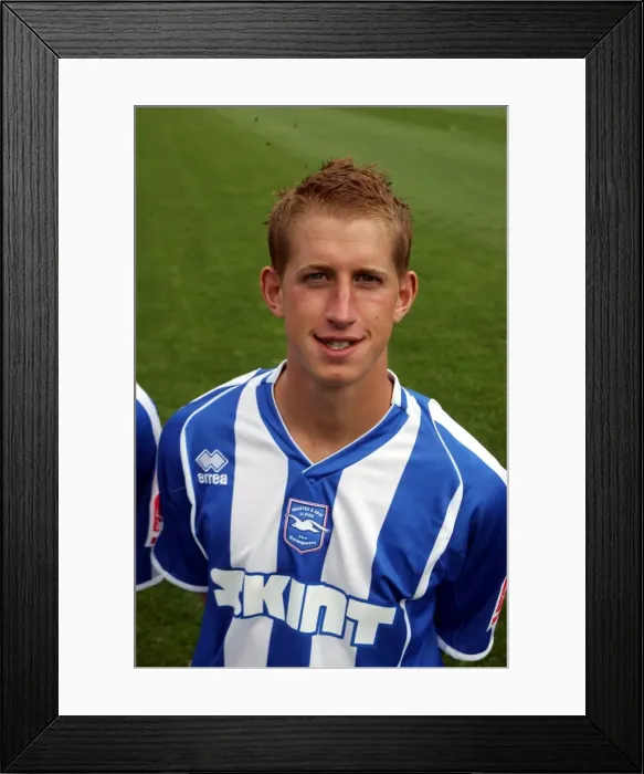 Framed Print : Sam Rents in Action for Brighton & Hove Albion FC, 2007-08 Season