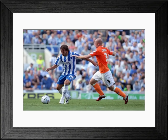 Framed Print : Brighton And Hove Albion Past Seasons: Season 2011-12: 2011-12 Home Games: Blackpool - 20-08-2011