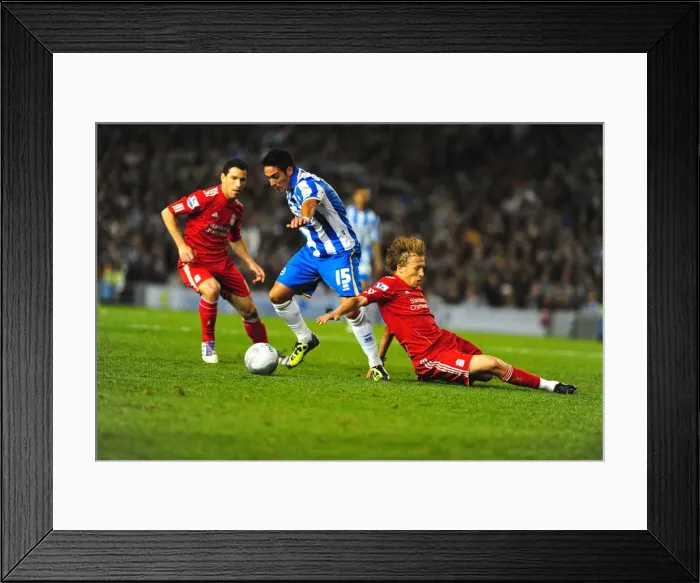 Framed Print : A Home Battle: Brighton & Hove Albion vs. Liverpool (2011-12 Season) Framed Print : A Home Battle: Brighton & Hove Albion vs. Liverpool (2011-12 Season)