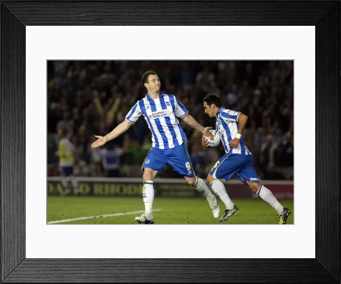 Framed Print : Brighton & Hove Albion's Star Forward: Ashley Barnes Framed Print : Brighton & Hove Albion's Star Forward: Ashley Barnes