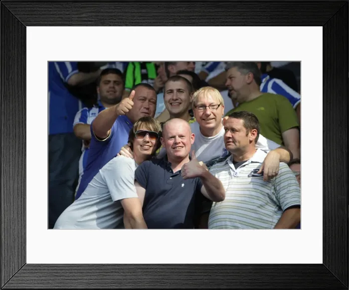 Framed Print : Brighton and Hove Albion FC: Away Days 2011-12 - Sea of Supporters