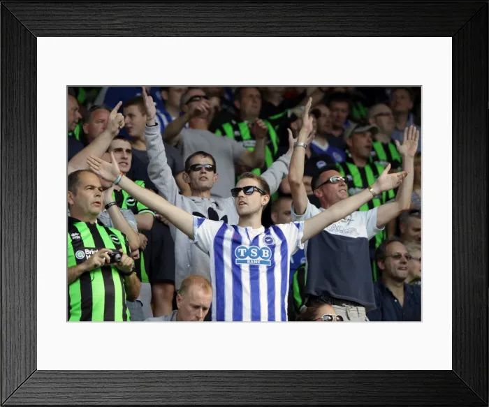 Framed Print : Sea of Supporters: Brighton and Hove Albion Away Days 2011-12 Framed Print : Sea of Supporters: Brighton and Hove Albion Away Days 2011-12