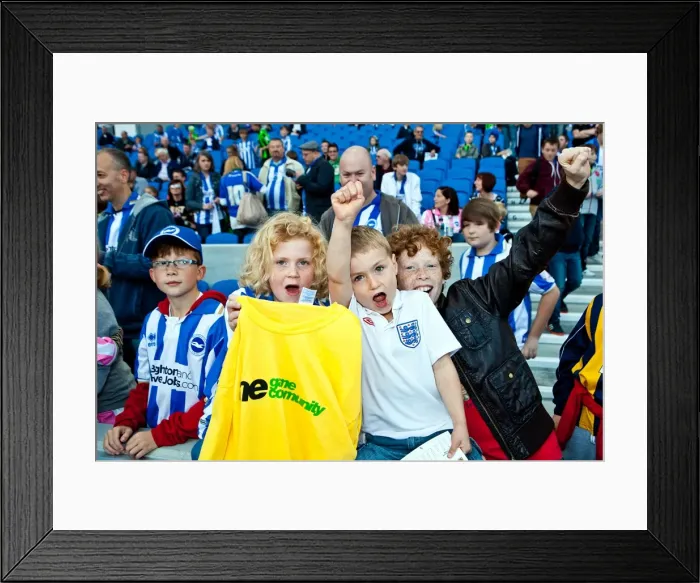 Framed Print : Seaside Passion: Brighton & Hove Albion FC Crowd Shots at the Amex Stadium 2011-12 Framed Print : Seaside Passion: Brighton & Hove Albion FC Crowd Shots at the Amex Stadium 2011-12