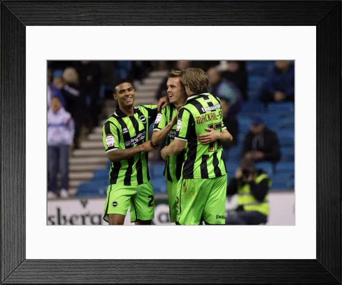 Framed Print : Brighton & Hove Albion vs. Millwall (Away), 18-10-2011: Season 2011-12 Framed Print : Brighton & Hove Albion vs. Millwall (Away), 18-10-2011: Season 2011-12
