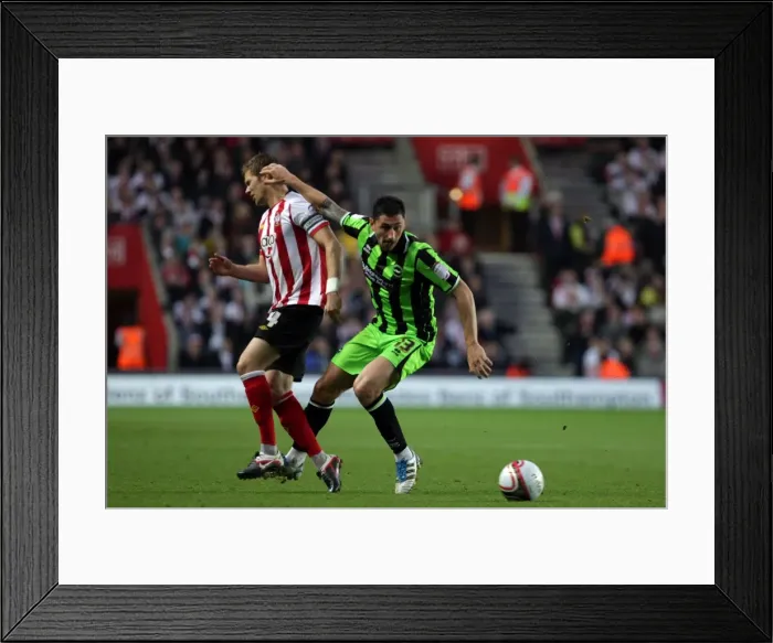Framed Print : Brighton & Hove Albion vs. Southampton: 2011-12 Away Game Framed Print : Brighton & Hove Albion vs. Southampton: 2011-12 Away Game