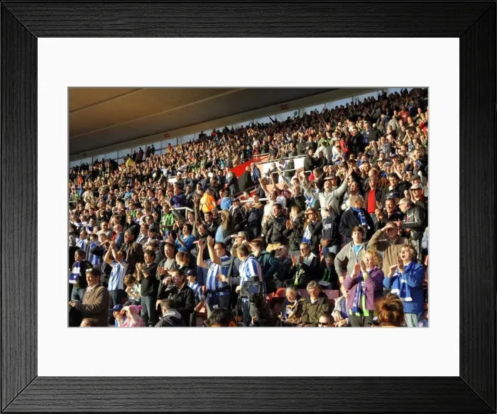 Framed Print : Brighton and Hove Albion FC: Away Days 2011-12 - Fans in Action