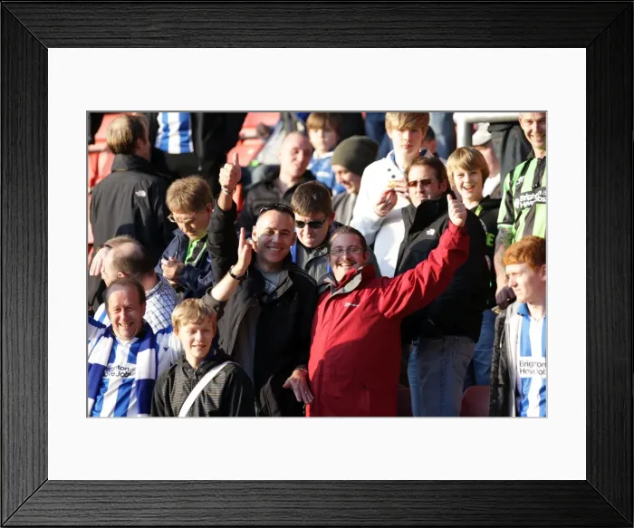 Framed Print : Sea of Supporters: Brighton & Hove Albion Away Games 2011-12 Framed Print : Sea of Supporters: Brighton & Hove Albion Away Games 2011-12