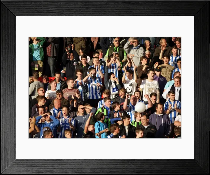Framed Print : Sea of Supporters: Brighton & Hove Albion Away Games 2011-2012
