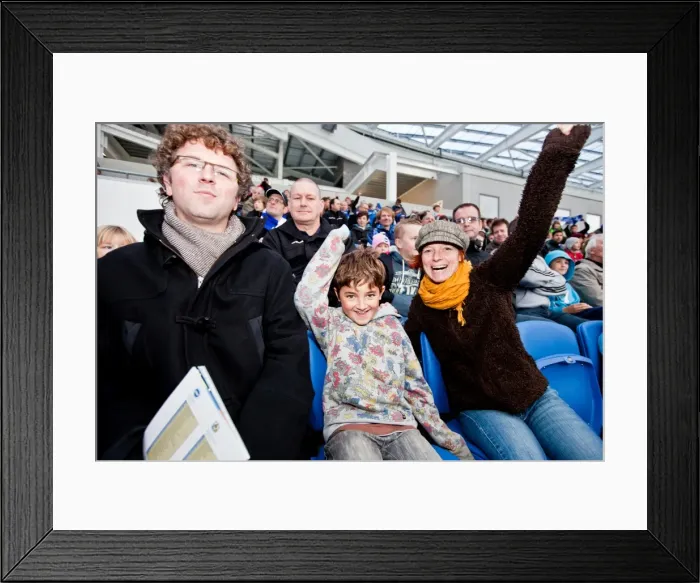 Framed Print : Electric Atmosphere: Brighton & Hove Albion Fans (2011-2012) Framed Print : Electric Atmosphere: Brighton & Hove Albion Fans (2011-2012)