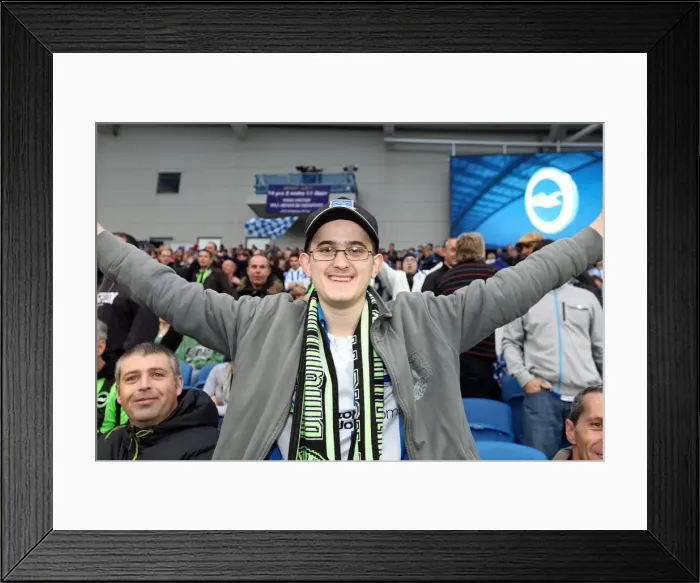 Framed Print : Brighton & Hove Albion FC: Electric Atmosphere at the Amex (2011-2012) - Crowd Shots Framed Print : Brighton & Hove Albion FC: Electric Atmosphere at the Amex (2011-2012) - Crowd Shots