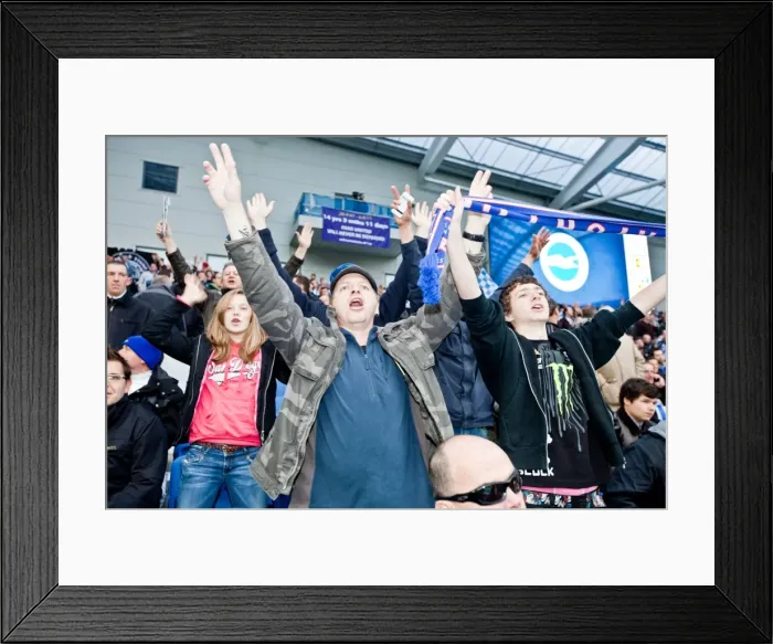 Framed Print : Brighton & Hove Albion: Electric Atmosphere at the Amex (2011-12) - Unforgettable Crowd Moments Framed Print : Brighton & Hove Albion: Electric Atmosphere at the Amex (2011-12) - Unforgettable Crowd Moments