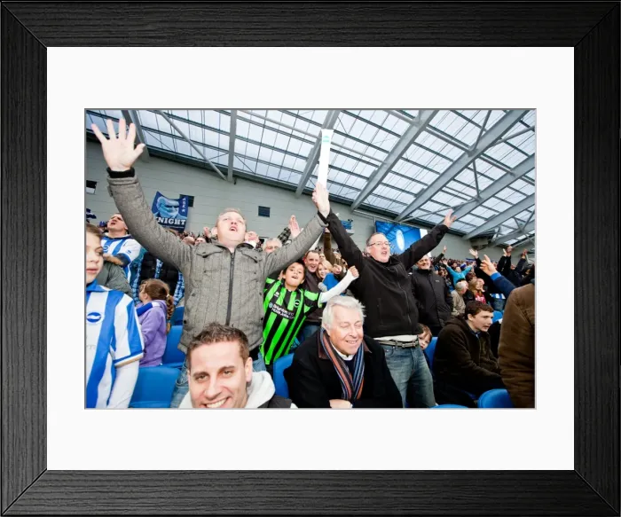 Framed Print : Brighton and Hove Albion: Electric Atmosphere - Crowd Shots at The Amex Stadium (2011-2012) Framed Print : Brighton and Hove Albion: Electric Atmosphere - Crowd Shots at The Amex Stadium (2011-2012)