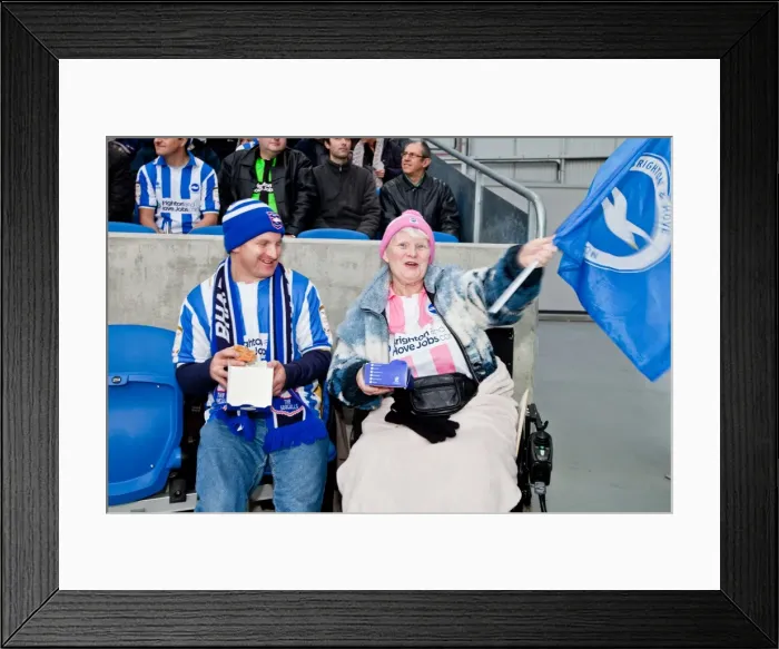 Framed Print : Electric Atmosphere: Thrilling Crowd Shots from Brighton & Hove Albion FC's 2011-12 Season at The Amex Stadium Framed Print : Electric Atmosphere: Thrilling Crowd Shots from Brighton & Hove Albion FC's 2011-12 Season at The Amex Stadium