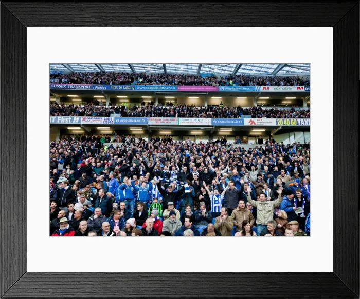 Framed Print : Electric Atmosphere at The Amex: Brighton & Hove Albion FC Crowd Shots (2011-12) Framed Print : Electric Atmosphere at The Amex: Brighton & Hove Albion FC Crowd Shots (2011-12)