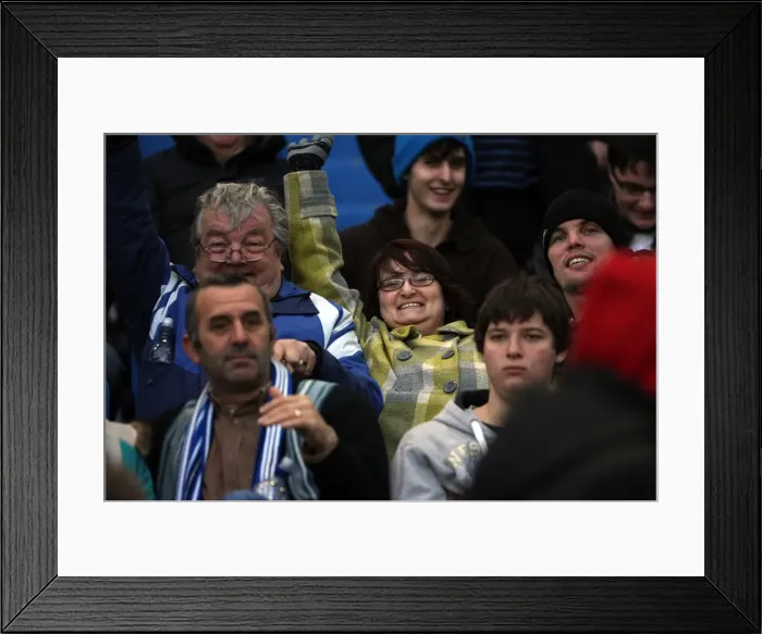 Framed Print : Brighton & Hove Albion FC: Electric Atmosphere at The Amex (2011-12) - Crowd Shots Framed Print : Brighton & Hove Albion FC: Electric Atmosphere at The Amex (2011-12) - Crowd Shots