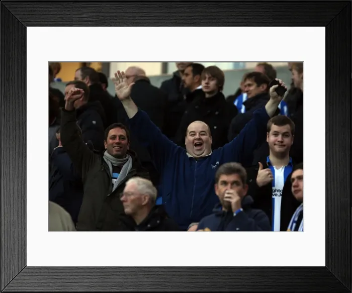 Framed Print : Brighton & Hove Albion FC: Electric Atmosphere at The Amex (2011-2012) - Unforgettable Crowd Moments Framed Print : Brighton & Hove Albion FC: Electric Atmosphere at The Amex (2011-2012) - Unforgettable Crowd Moments