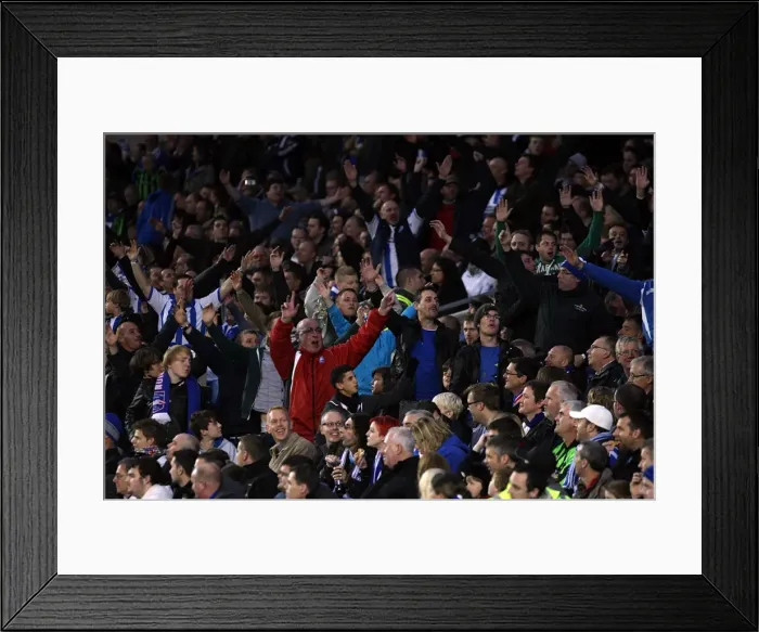 Framed Print : Brighton & Hove Albion FC: Electric Atmosphere at The Amex (2011-12) - Crowd Shots Framed Print : Brighton & Hove Albion FC: Electric Atmosphere at The Amex (2011-12) - Crowd Shots