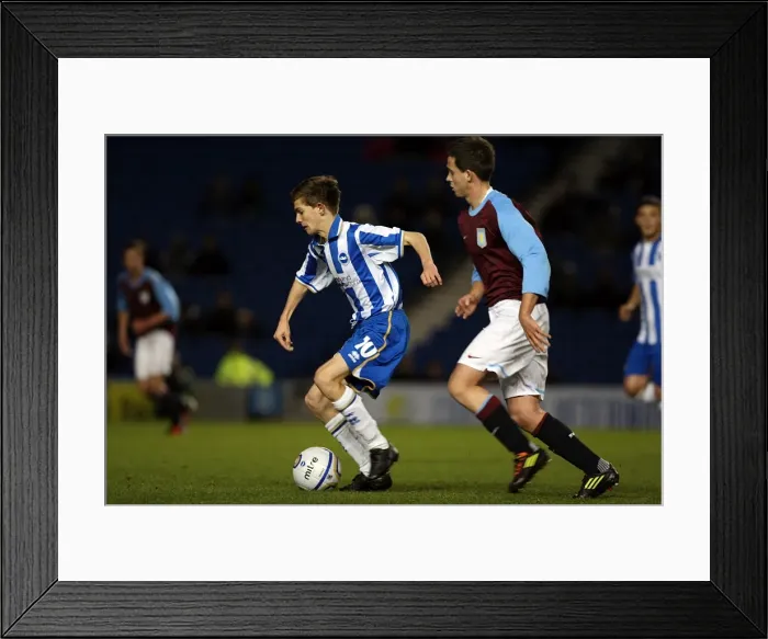 Framed Print : Brighton & Hove Albion vs. Aston Villa: 2011-12 FA Youth Cup Home Game Highlights