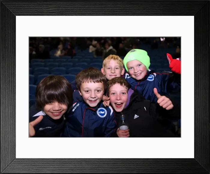 Framed Print : Brighton & Hove Albion vs. Aston Villa - FA Youth Cup Home Game (13-12-2011)