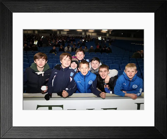 Framed Print : FA Youth Cup: Brighton & Hove Albion vs. Aston Villa (13-12-2011)