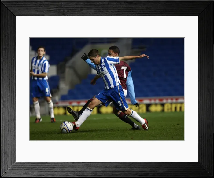 Framed Print : Brighton & Hove Albion vs. Aston Villa: 2011-12 FA Youth Cup Home Game Highlights