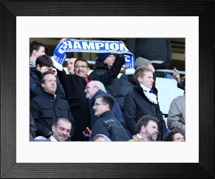 Framed Print : Brighton & Hove Albion FC: Electric Atmosphere - Crowd Shots from The Amex (2011-12) Framed Print : Brighton & Hove Albion FC: Electric Atmosphere - Crowd Shots from The Amex (2011-12)