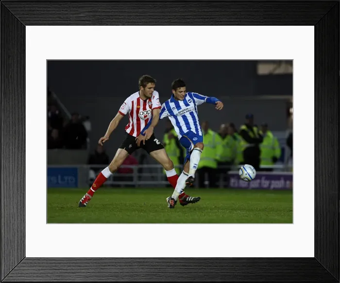Framed Print : Brighton Midfielder Jake Forster-Caskey: Unwavering Focus and Determination on the Field Framed Print : Brighton Midfielder Jake Forster-Caskey: Unwavering Focus and Determination on the Field