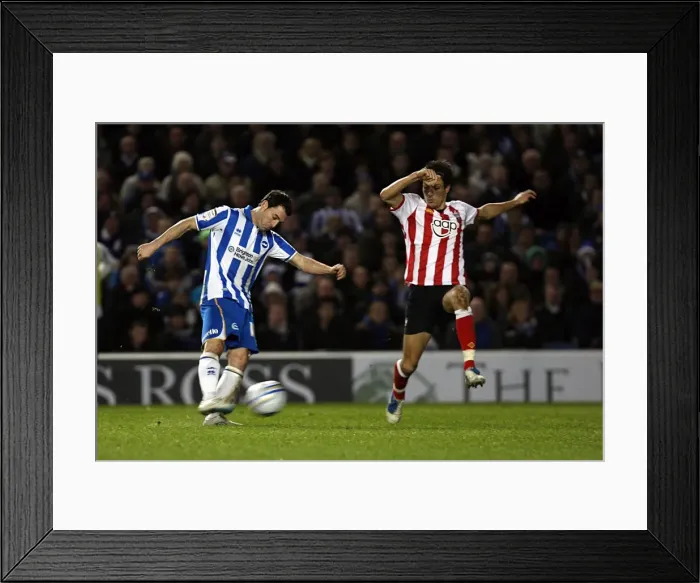 Framed Print : Brighton & Hove Albion vs. Southampton (02-01-12): A Nostalgic Look Back at the 2011-12 Home Season - Southampton Game Framed Print : Brighton & Hove Albion vs. Southampton (02-01-12): A Nostalgic Look Back at the 2011-12 Home Season - Southampton Game