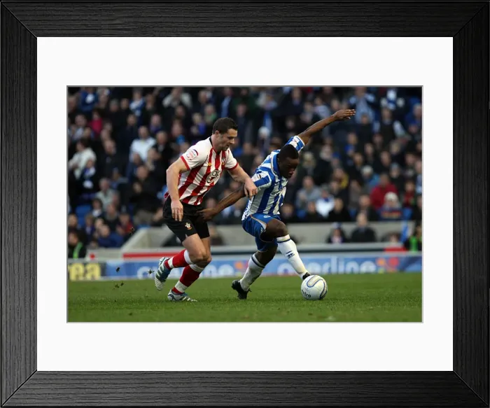 Framed Print : Brighton & Hove Albion vs Southampton (02-01-12): A Nostalgic Look Back at the 2011-12 Home Season - Southampton Game Framed Print : Brighton & Hove Albion vs Southampton (02-01-12): A Nostalgic Look Back at the 2011-12 Home Season - Southampton Game