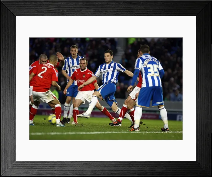 Framed Print : Brighton & Hove Albion vs. Wrexham (FA Cup), January 7, 2011 Framed Print : Brighton & Hove Albion vs. Wrexham (FA Cup), January 7, 2011