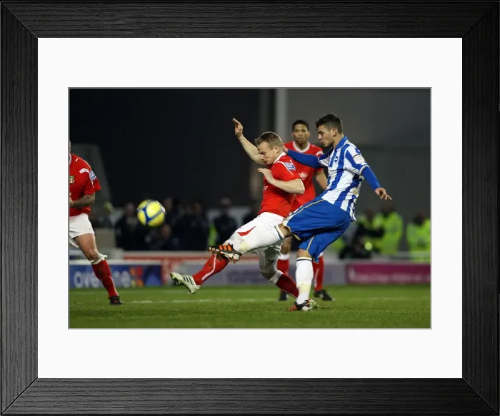 Framed Print : Brighton & Hove Albion vs. Wrexham: FA Cup Battle - January 7, 2011 Framed Print : Brighton & Hove Albion vs. Wrexham: FA Cup Battle - January 7, 2011