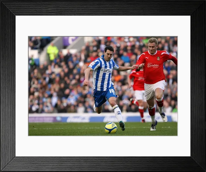 Framed Print : Brighton & Hove Albion vs. Wrexham: FA Cup Battle - January 7, 2011 Framed Print : Brighton & Hove Albion vs. Wrexham: FA Cup Battle - January 7, 2011