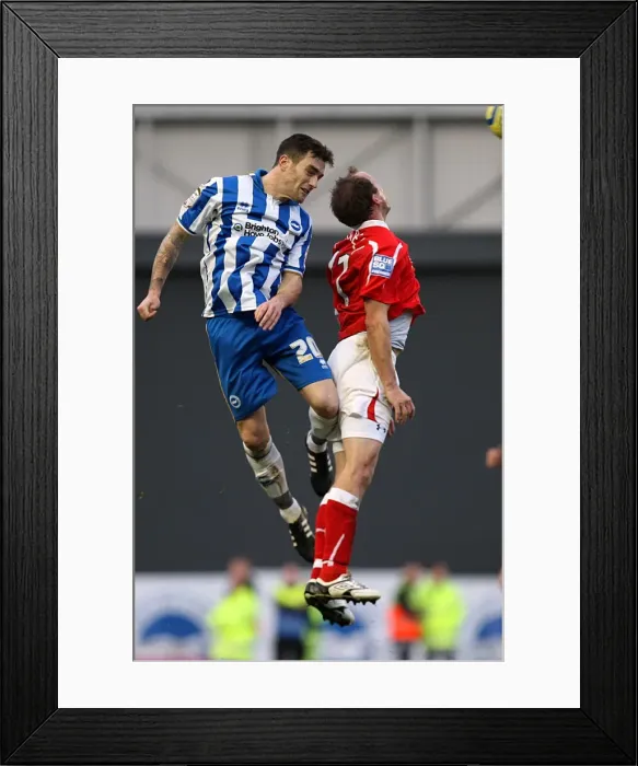Framed Print : Brighton & Hove Albion vs. Wrexham: FA Cup Battle - January 7, 2011