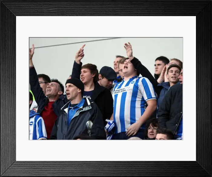 Framed Print : Brighton & Hove Albion: Nostalgic Revisit to the 2011-12 FA Cup Home Game against Wrexham