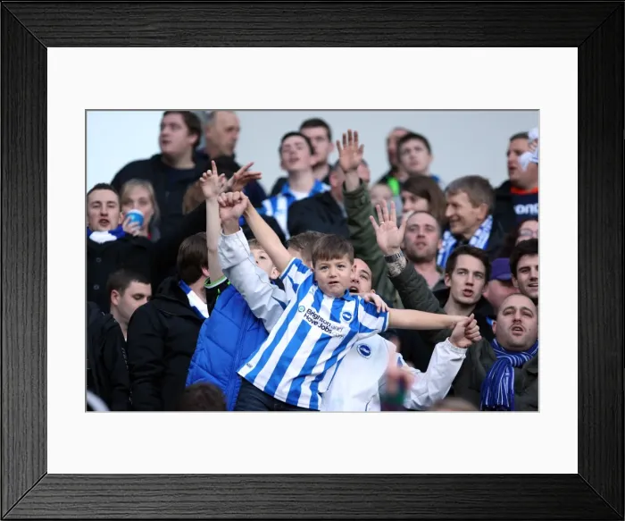 Framed Print : FA Cup Battle at the Amex: Brighton & Hove Albion vs. Wrexham - January 7, 2011 Framed Print : FA Cup Battle at the Amex: Brighton & Hove Albion vs. Wrexham - January 7, 2011
