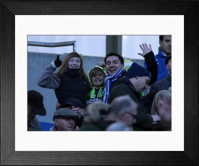 Framed Print : Brighton & Hove Albion vs. Wrexham: FA Cup Battle - January 7, 2011 (Home Game)