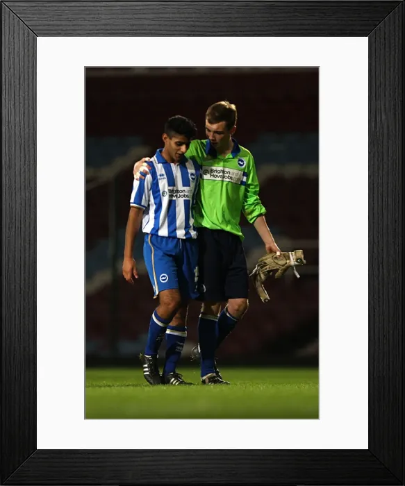 Framed Print : Brighton & Hove Albion vs. West Ham United (FA Youth Cup) - Away Game (2011-12 Season) Framed Print : Brighton & Hove Albion vs. West Ham United (FA Youth Cup) - Away Game (2011-12 Season)