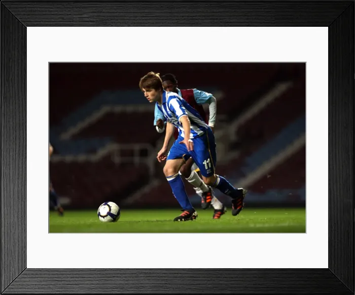 Framed Print : Brighton & Hove Albion vs. West Ham United (FA Youth Cup) - Away Game, 2011-12 Season