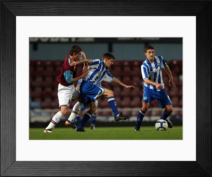 Framed Print : Brighton & Hove Albion vs. West Ham United (FA Youth Cup) - Away Game, 2011-12 Season