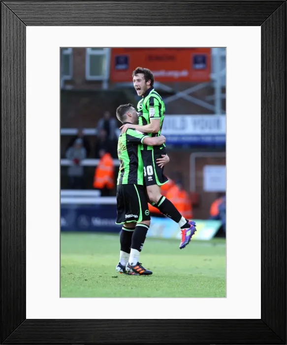 Framed Print : Brighton & Hove Albion: 2011-12 Away Game at Peterborough United - January 21 Framed Print : Brighton & Hove Albion: 2011-12 Away Game at Peterborough United - January 21