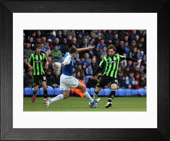 Framed Print : Brighton & Hove Albion Away at Peterborough United (2011-12 Season) Framed Print : Brighton & Hove Albion Away at Peterborough United (2011-12 Season)